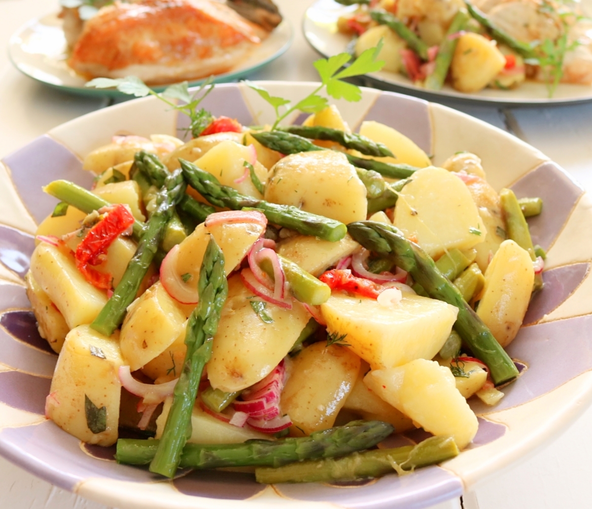 Potato, Asparagus & Pastrami Salad