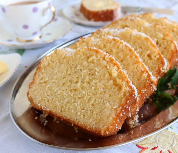 lemon & coconut syrup loaf