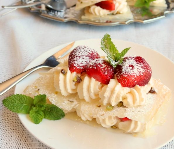 Strawberry Filo Stacks