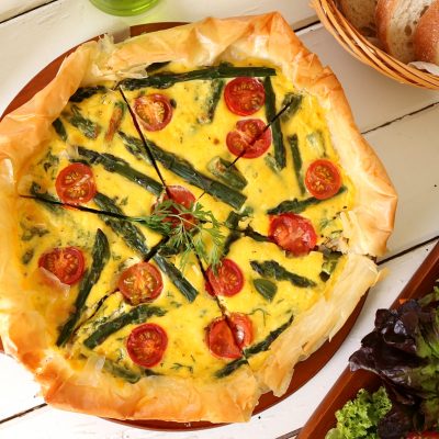 asparagus filo tart