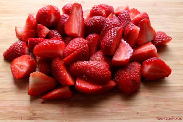 strawberry & almond clafoutis