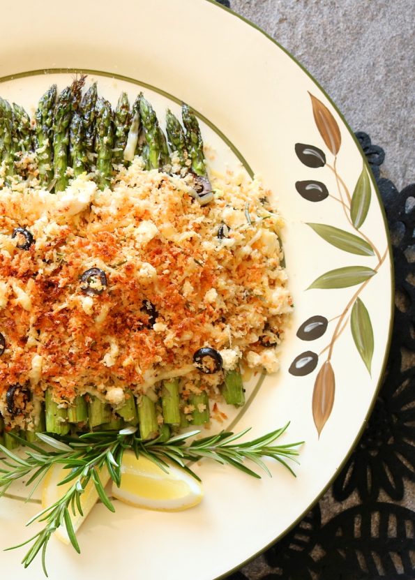 Chargrilled Asparagus under a Parmesan Crumb