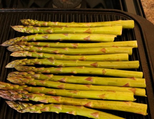 Chargrilled Asparagus under a Parmesan Crumb