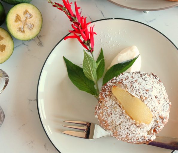 Spiced, Feijoa & Pear Muffins