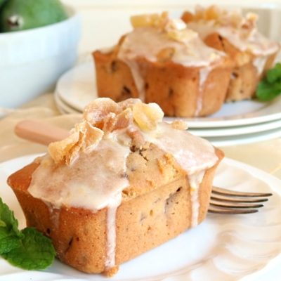 Baby, Feijoa & Crispy Walnut Gingerbread Loaves