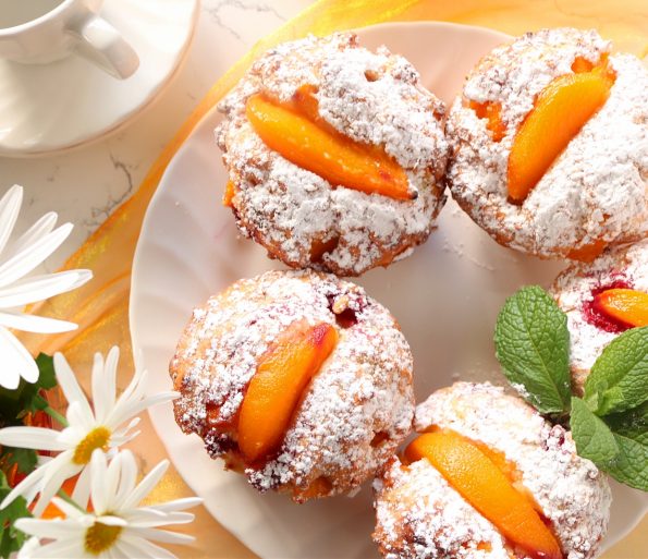 Peach & Raspberry Muffins