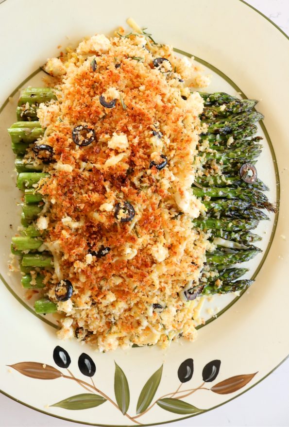 Chargrilled Asparagus under a Parmesan Crumb