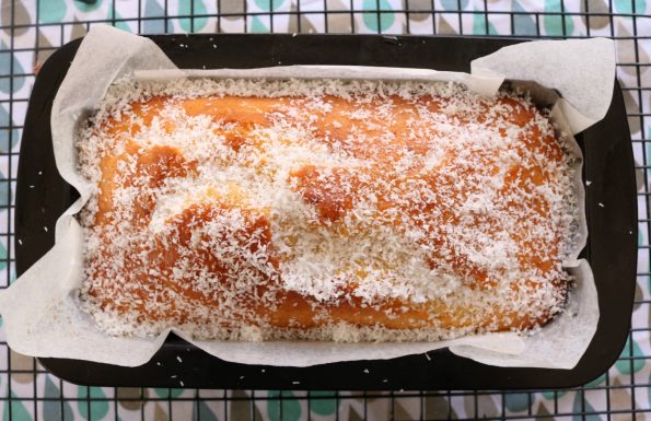 lemon & coconut syrup loaf