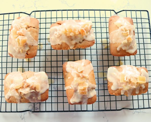 Baby, Feijoa & Crispy Walnut Gingerbread Loaves