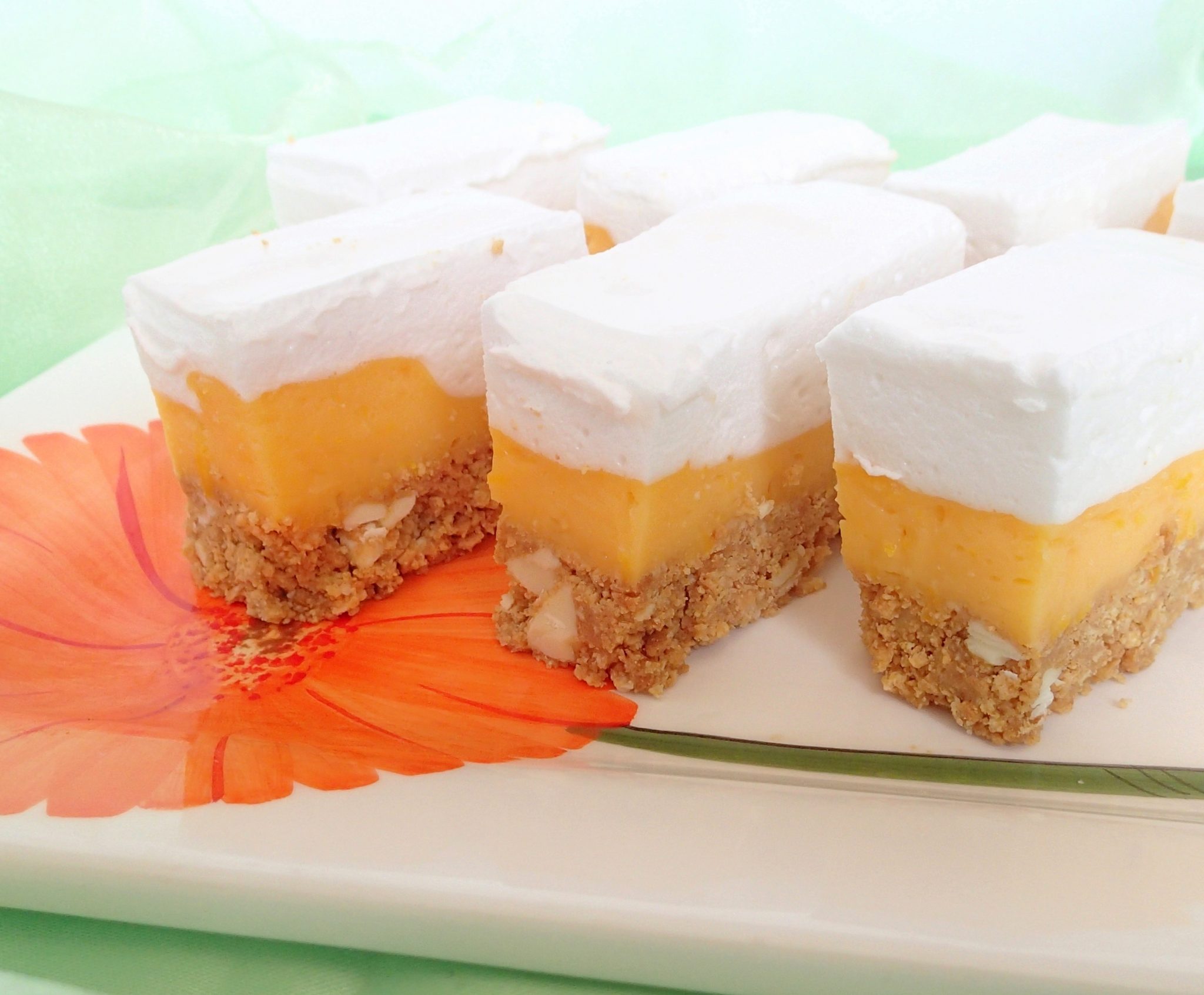 Grapefruit Marshmallow Slice