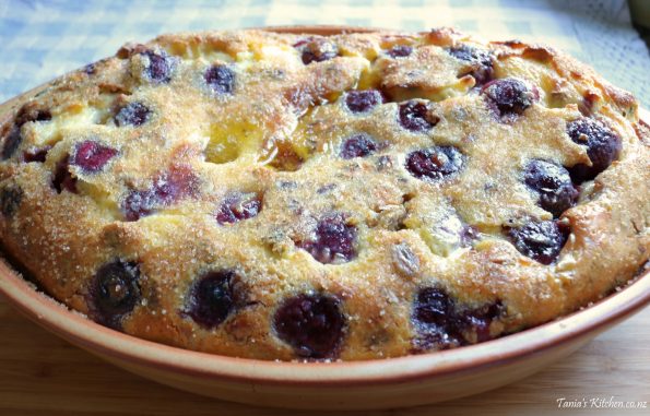 cherry & pistachio clafoutis