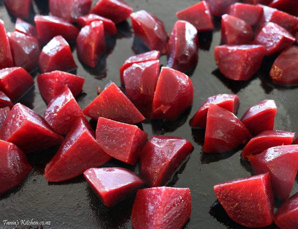 roast beetroot & potato horseradish salad