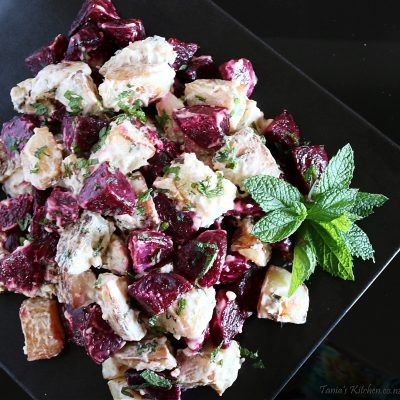 Roast Beetroot & Potato, Horseradish Salad