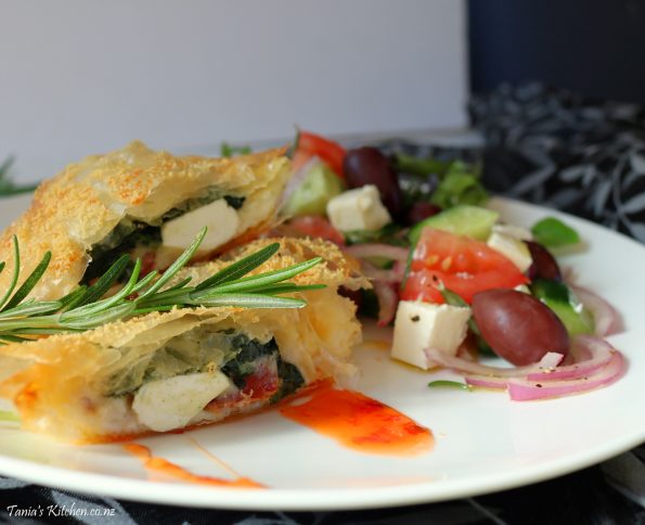 Chorizo & Prawn Spanakopita