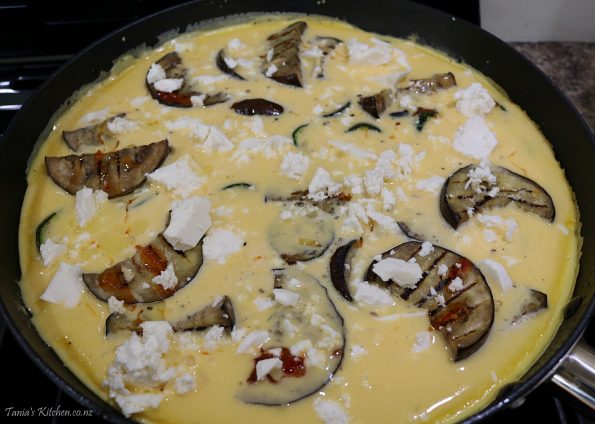 eggplant & zucchini frittata