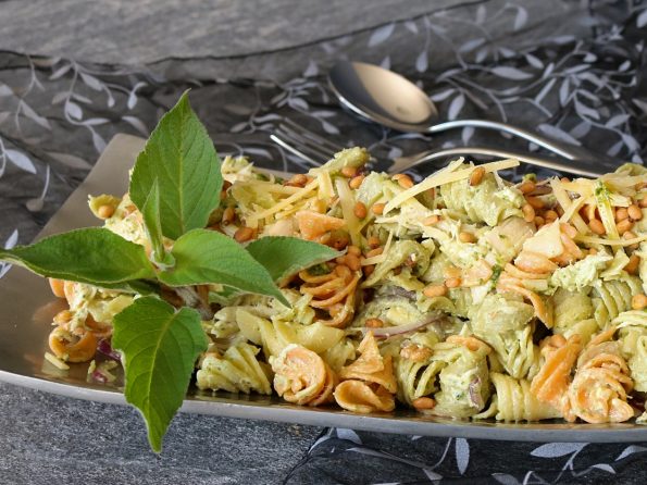 Chicken, Basil Pesto & Pine Nut, Pasta Salad