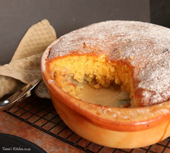 Feijoa & Apple, Almond Sponge Pudding