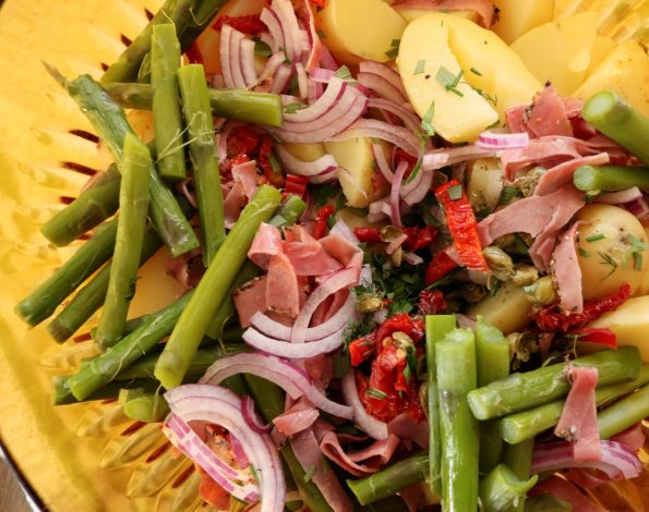 Potato, Asparagus & Pastrami Salad