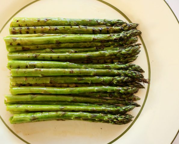 Chargrilled Asparagus under a Parmesan Crumb