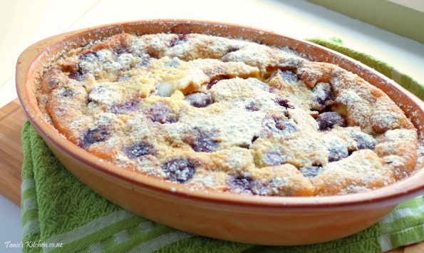 cherry & pistachio clafoutis