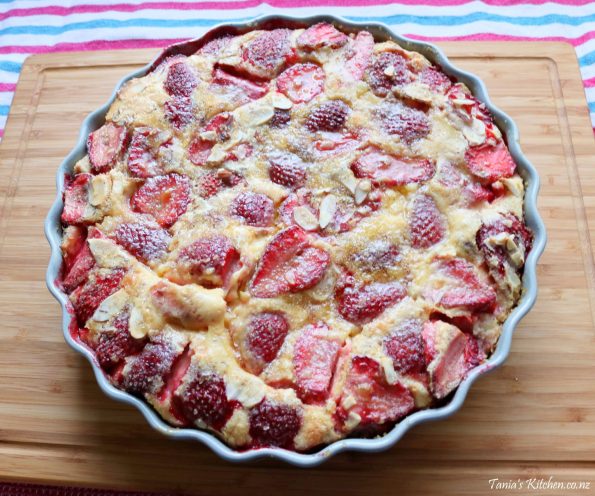 strawberry & almond clafoutis