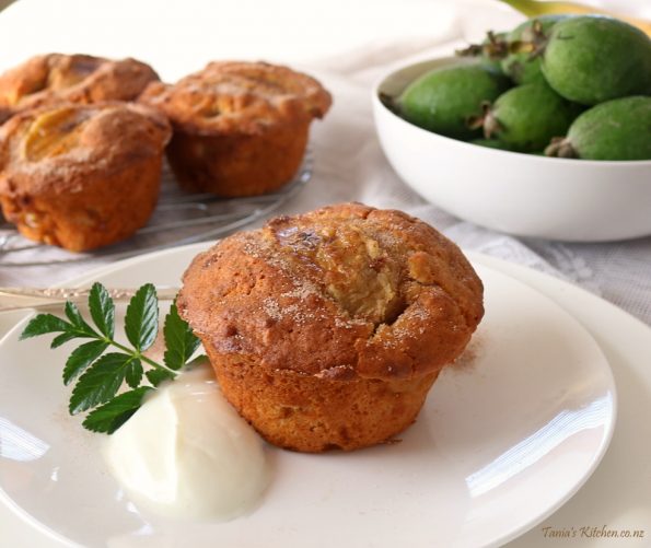 Feijoa Banana Muffins Tania S Kitchen