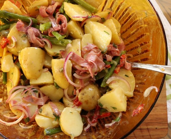 Potato, Asparagus & Pastrami Salad