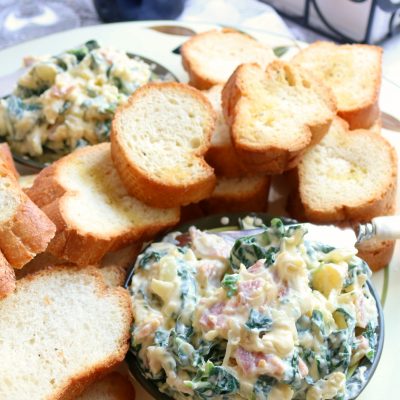 spinach & bacon cheesy dip