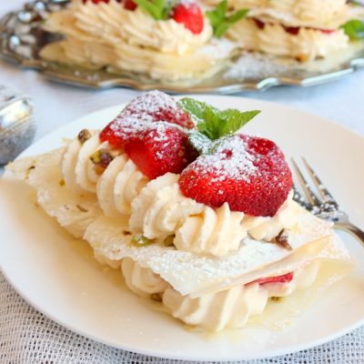 Strawberry Filo Stacks