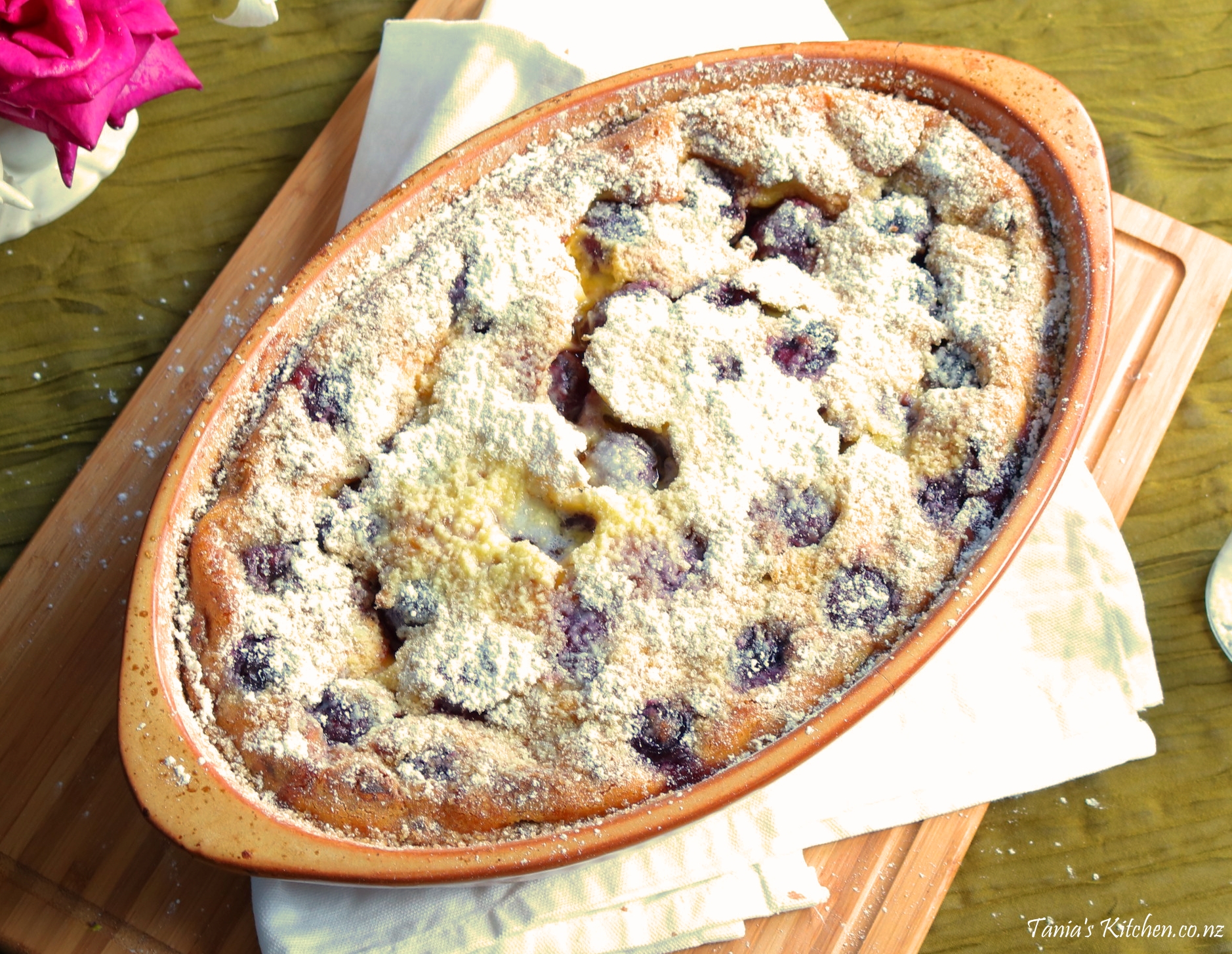 Cherry & Pistachio Clafoutis