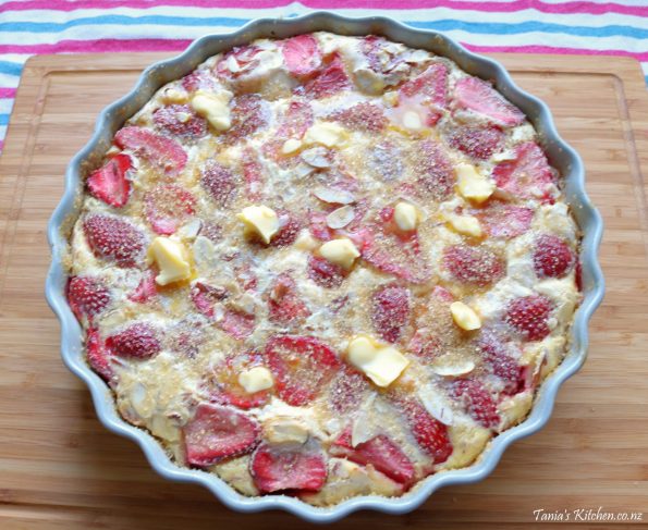 strawberry & almond clafoutis