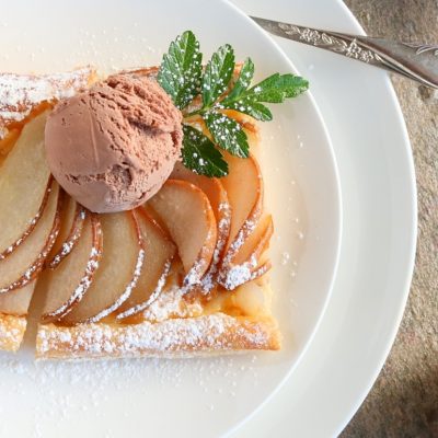 French Pear & Maple Custard Tarts