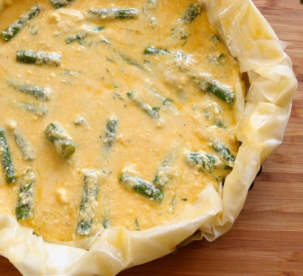 asparagus filo tart