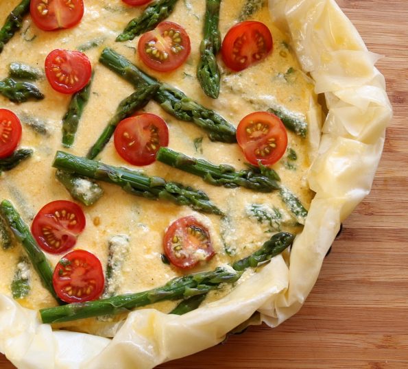 asparagus filo tart