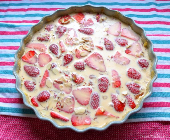 strawberry & almond clafoutis