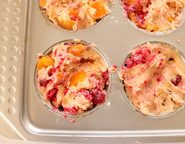 Peach & Raspberry Muffins