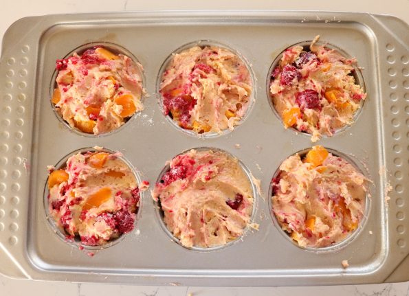 Peach & Raspberry Muffins